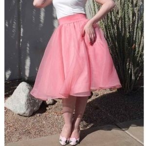 Tatyana pink tule swing skirt. New with tags.